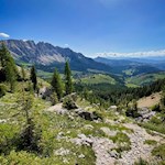 Wandern am Fuße des Rosengarten