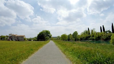 Entlang des Mincio nach Valeggio sul Mincio