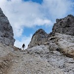 Auf dem Weg zur Östlichen Latemarspitze