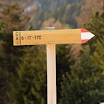 Der Winterwanderweg Nr. 17C führt nach Kreuztal