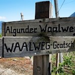 Der Algunder Waalweg ist bestens ausgeschildert