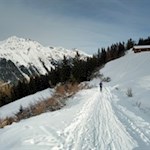 Abfahrt von der Zunderspitzhütte