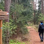 Der Rundweg Kasserol ist gut ausgeschildert