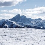 Unverkennbar: der Peitlerkofel im Winterkleid
