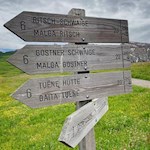 Auch der leicht längere Rückweg von der Gostner Schwaige ist gut ausgeschildert