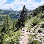 Der Gaisl Höhenweg führt durch eine bezaubernde Landschaft