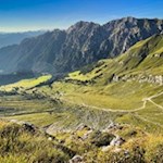 Vista dal Sobuccio alla malga Gampen