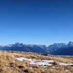 Blick vom Rittner Horn auf die Geisler, den Sellastock, den Lang- und Plattkofel