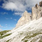 Zwischen Auronzohütte und Lavaredohütte auf dem Weg Nr. 101