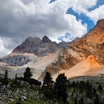 Seit dem Felssturz im Jahr 2016 wird die Kleine Gaisl von einer roten Farbe geprägt