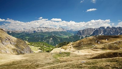 Auf dem Weg zur Schlüterhütte entfalten sich schöne Ausblicke