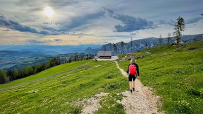 Abendstimmung nahe der Messnerjoch Hütte 