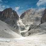 Anstieg durch den kargen und zugleich imposanten Grasleitenkessel