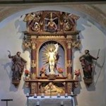 Das Innere des Wallfahrtskirchleins St. Cyrill