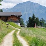 Kiener Alm vor der Kulisse der Eidechsspitze