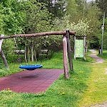 Zahlreiche Schaukeln finden sich in der Kinderwelt Olang