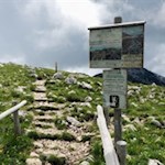 Lungo il percorso, i pannelli informativi offrono interessanti spunti di riflessione