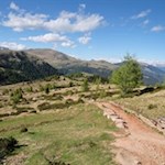 Durch das offene Gelände zu den Stoanernen Mandln