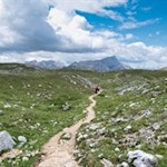 Vor der Kulisse des Neunerkofel zurück zur Senneshütte