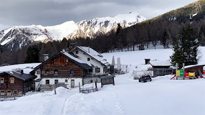 Sattelbergalm im Winter