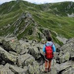 Die nördliche Route vom bzw. auf den Sambock erfordert Trittsicherheit und Schwindelfreiheit