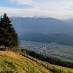 Ausblick vom Bergweiler Platten auf Pfalzen 
