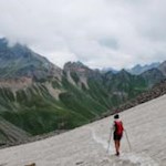 Durch ein Firnfeld zur Brixner Hütte