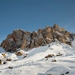 Der Weg zur Lavarellahütte wird von bizarren Felsformationen umrahmt
