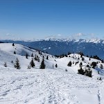 Bereits während des Anstiegs auf das Astjoch entfaltet sich ein malerisches Panorama