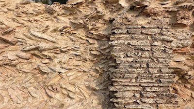 The Romans used different techniques to build walls