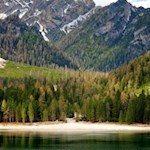 Das Südufer des Pragser Wildsees