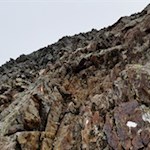 Der felsige Anstieg auf die Windschar