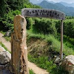 Am Beginn des Partschinser Waalweges