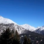 Die schneegeschmückten Gipfel des Gaisjoch, des Fallmetzer und des Gitsch