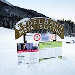 Am Beginn der Haunold Rodelbahn