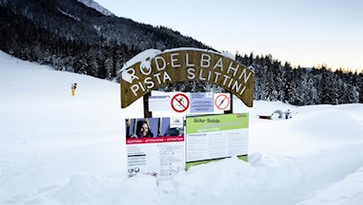 Am Beginn der Haunold Rodelbahn