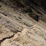 Abstieg durch die Rosszahnscharte