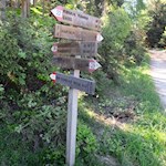 Schließlich zweigt der Weg Nr. 22 zur Martalm ab