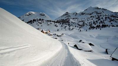 Das idyllische Almdorf Fodara Vedla