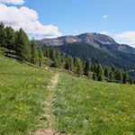 Mit Blick auf den Villanderer Berg zur Sunnolm