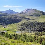 View from Passo Limo to the small Fanes