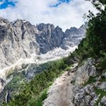 La salita panoramica al lago Sorapis