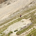 Anstieg zur Toni Demetz Hütte