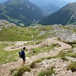 Abstieg von der Latemarhütte auf dem Weg Nr. 516