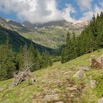 Auf einem Plattenpfad zur Furtalm