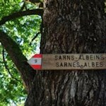 Der Wanderweg ist mit der Nummer 9 ausgeschildert