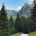 Mit Blick auf die Jaufenspitze zurück zur Kalcheralm