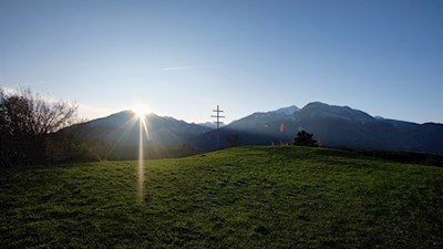 Sonnenuntergang nahe Viums