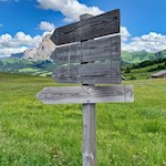 Der Rückweg nach Compatsch erfolgt auf dem Hinweg