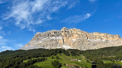 Unser Blick schweift zum Heiligkreuzkofel